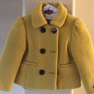 Janie and Jack Yellow Kids Coat